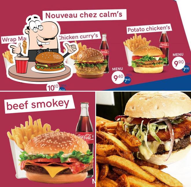 Les hamburgers de Calm's will conviendront une grande variété de goûts