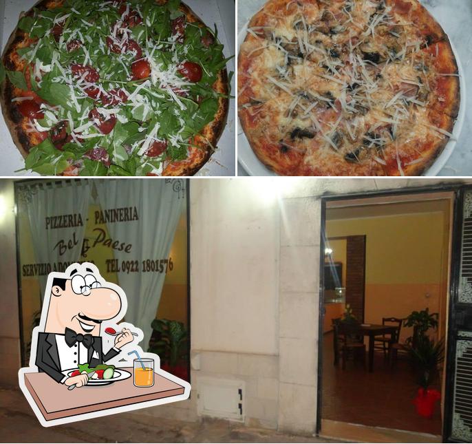 Questa è la immagine che mostra la cibo e interni di Pizzeria-Panineria Bel Paese