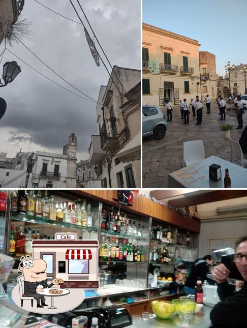 La esterno e bancone da bar del ristorante