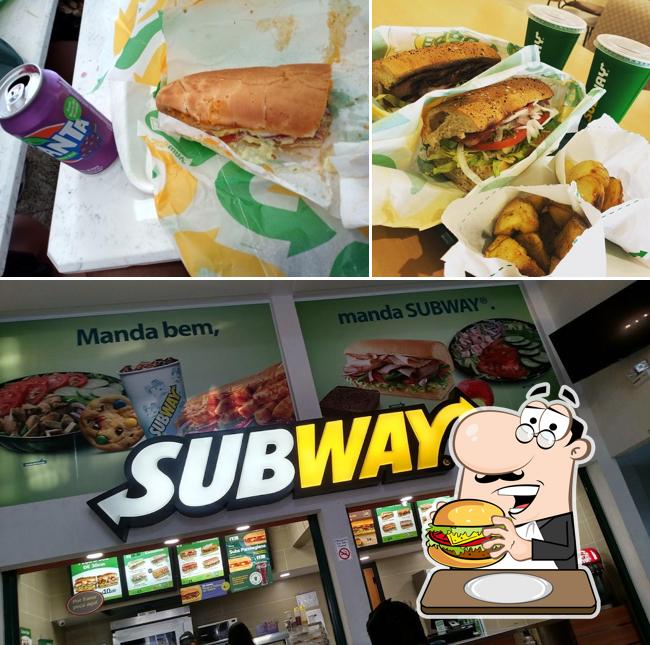Peça um hambúrguer no Subway