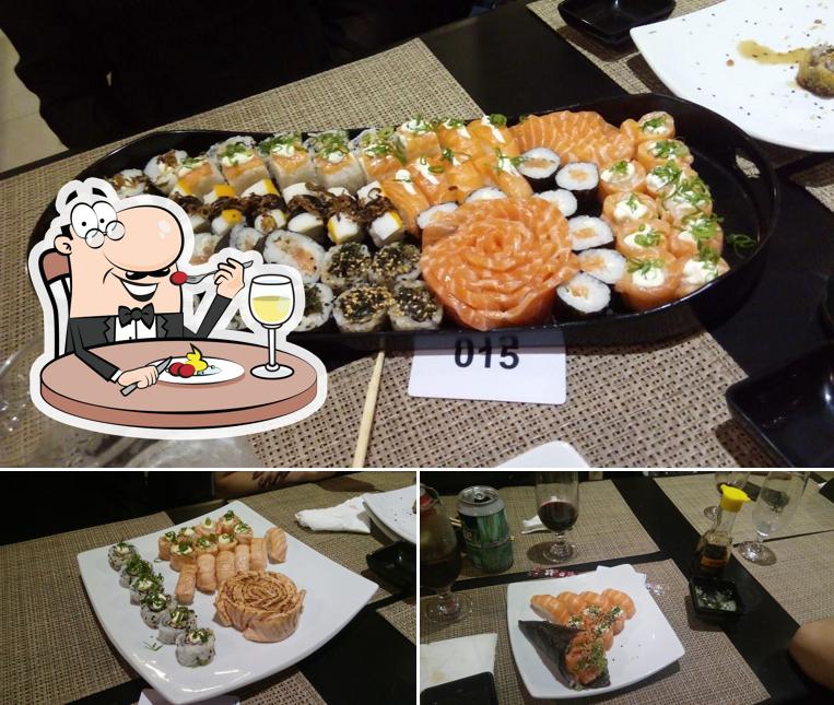 Comida em Hanabi Sushi