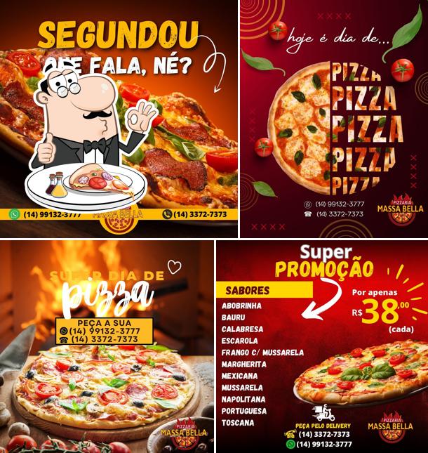 No Pizzaria Massa Bella, você pode desfrutar de pizza