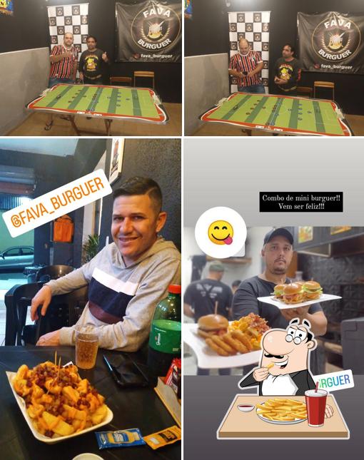 Batata frita em Fava burguer