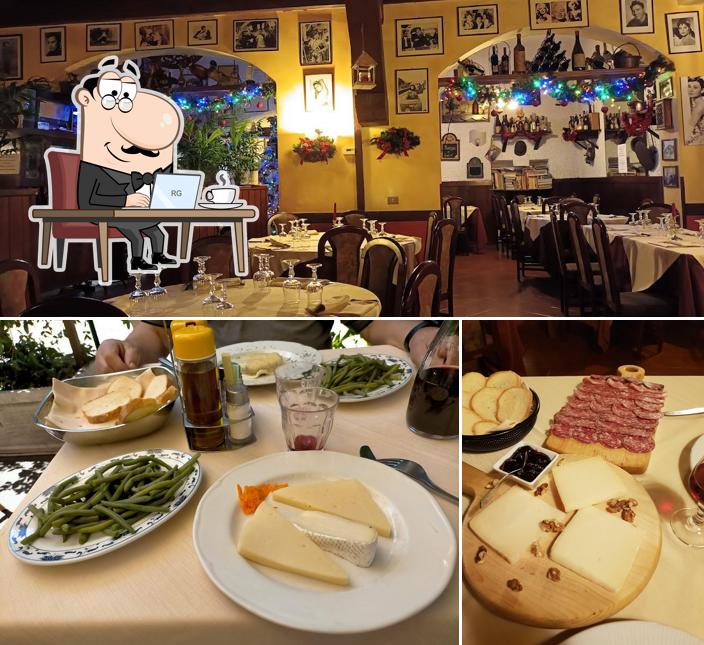 Gli interni di Osteria Del Centenate