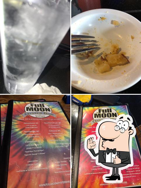 The Full Moon Oyster Bar Jamestown in Jamestown Restaurant menu and