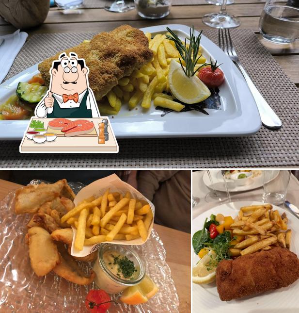 Fish and chips al Restaurant Zunft zu Webern