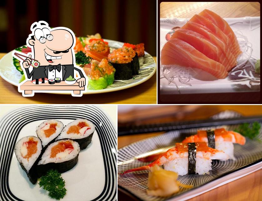 Presenteie-se com sushi no Daiki Sushi