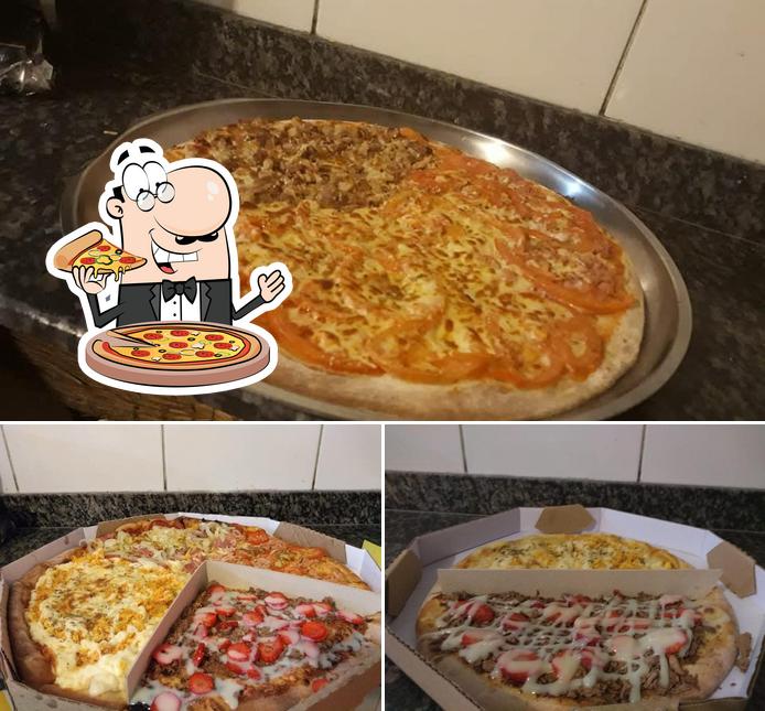 Peça diferentes tipos de pizza