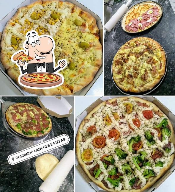 Escolha pizza no Gordinho Lanches