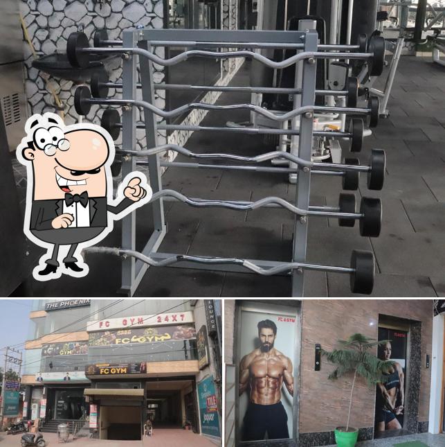 Check out the picture showing exterior and beverage at FC Gym - 24*7