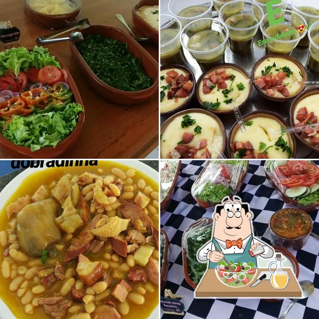 Salada grega em Feijoada Da Jessica buffet