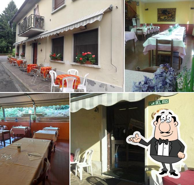 Gli interni di Trattoria Pin Del Rus