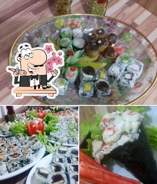 Rolos de sushi são oferecidos por Segunda do sushi Aracaju SE