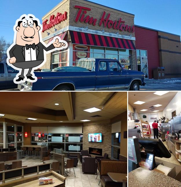 L'intérieur de Tim Hortons