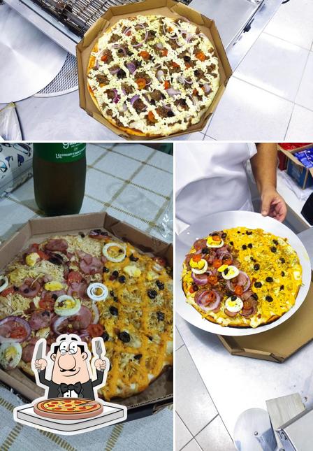 Escolha diferentes tipos de pizza