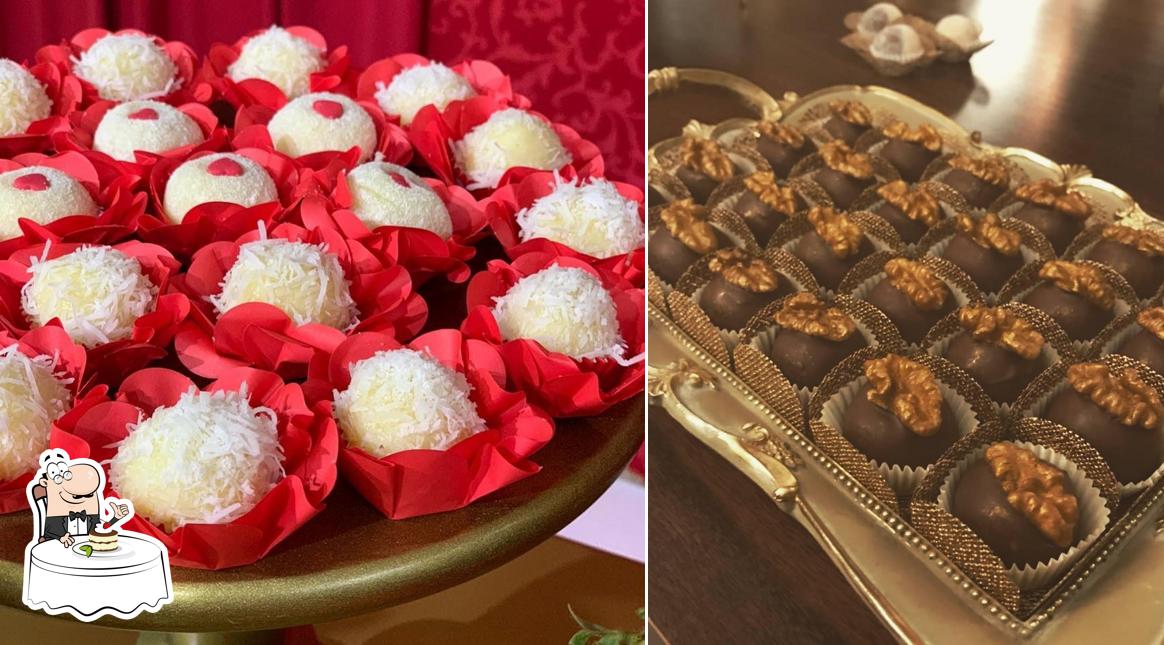 Elsa Brigadeiros oferece uma escolha de pratos doces