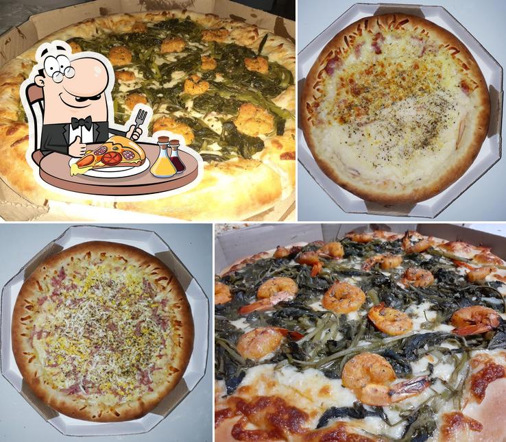 Escolha pizza no Pizzaria do Gugu
