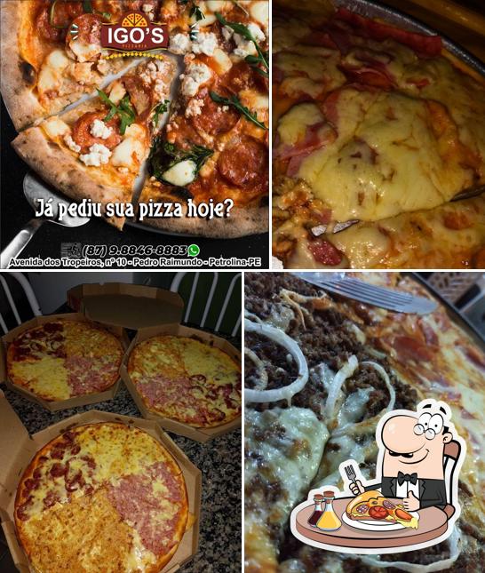 Consiga diferentes variedades de pizza