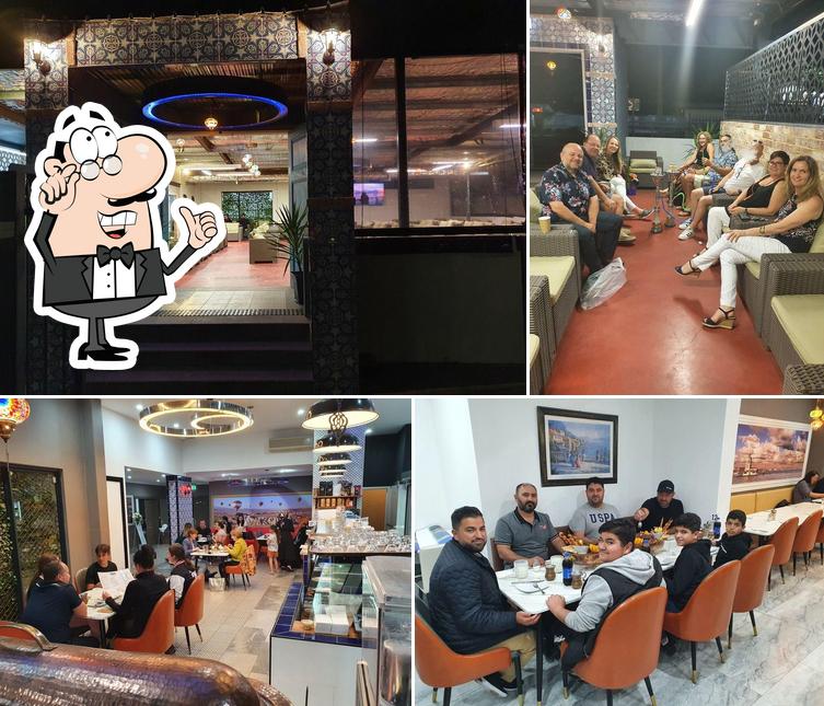 The interior of Kuzu Turkish Resturant & Shisha Lounge