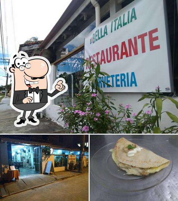 O Bella Itália Restaurante se destaca pelo exterior e comida