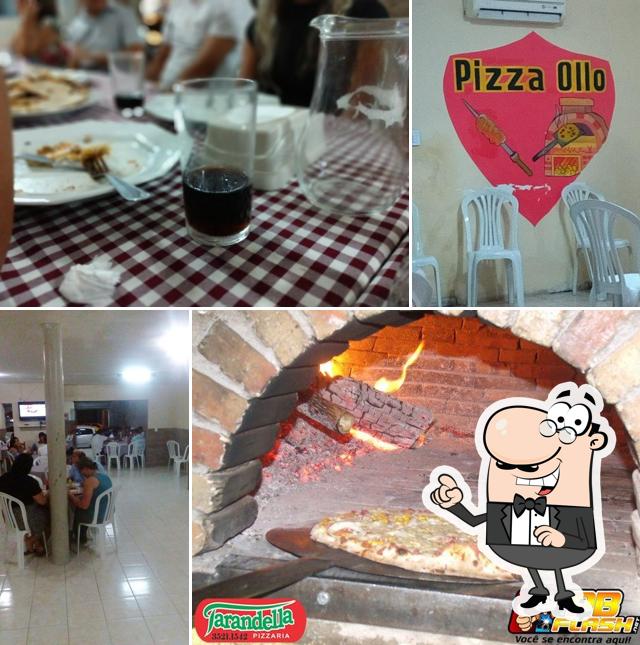 O interior do Pizza Ollo