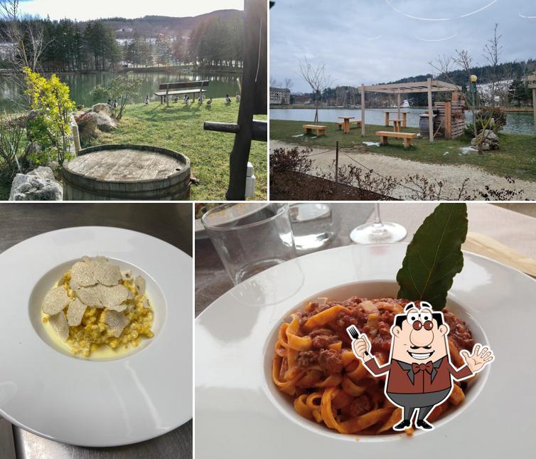 Platti al Chalet sul lago