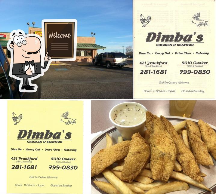 Dimba's Chicken & Seafood, 5010 Quaker Ave in Lubbock Restaurant menu