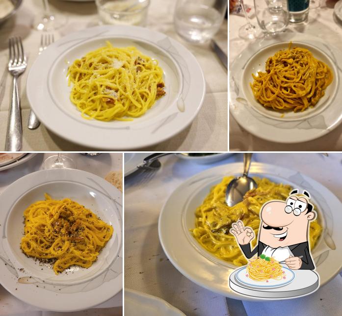 Spaghetti alla carbonara al Ristorante La Carbonaia 90