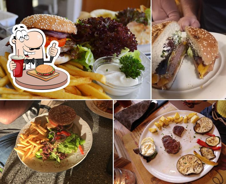 Probiert einen Burger bei Restaurant "Zur Pfeffermühle"