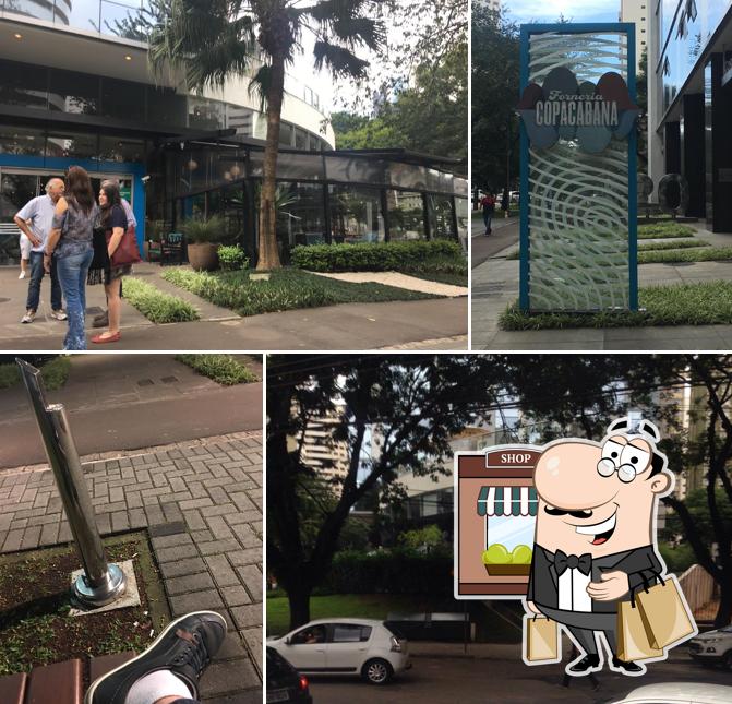O exterior do Forneria Copacabana