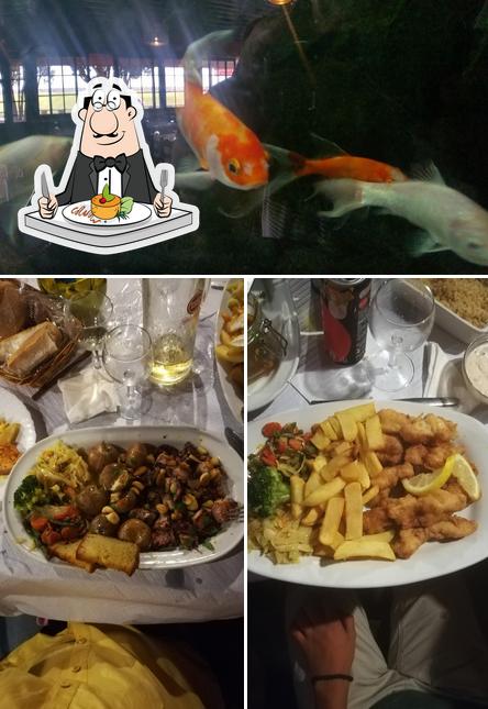 Еда в "Restaurante O Cagarro"