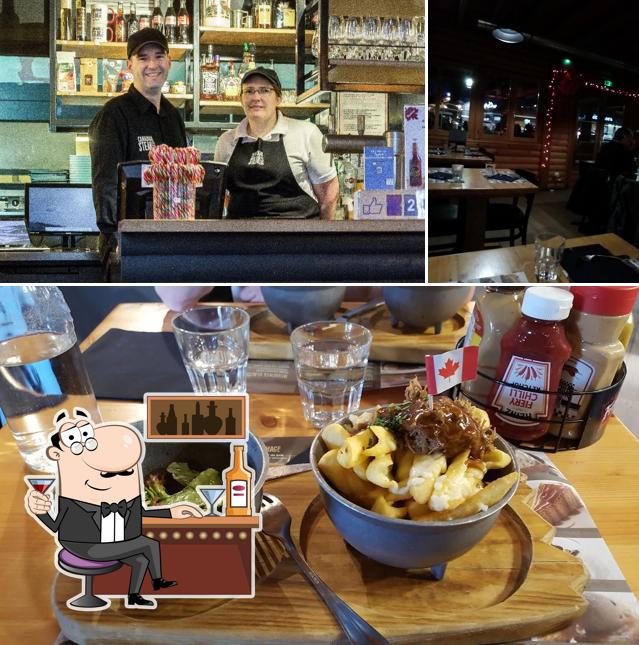 Voici l’image représentant la comptoir de bar et nourriture sur Canadian Steak House