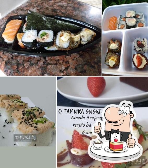 Tamura Sushi Delivery serve uma gama de pratos doces