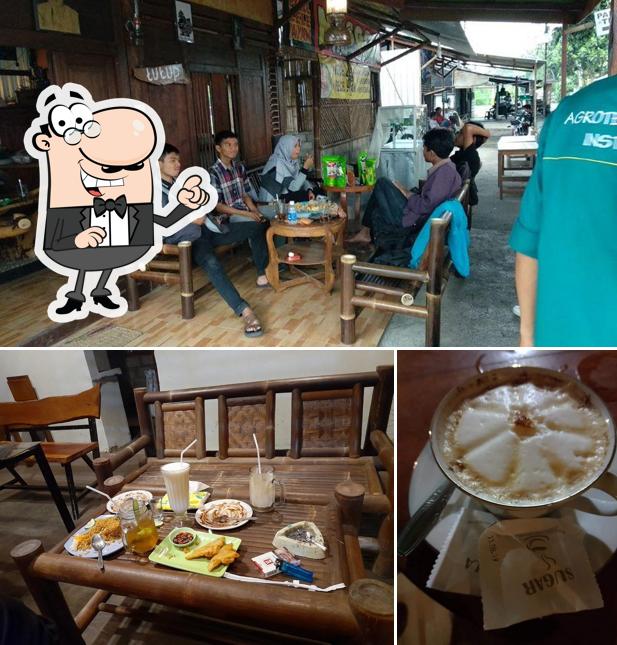 Take a seat at one of the tables at Kedai Kopi Semar