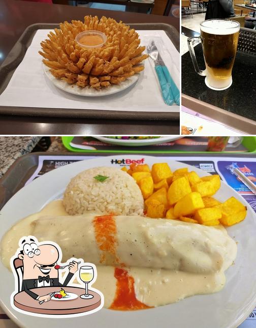 A imagem do Beer & Beef’s comida e cerveja