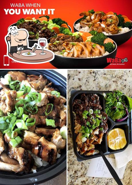 Food at WaBa Grill