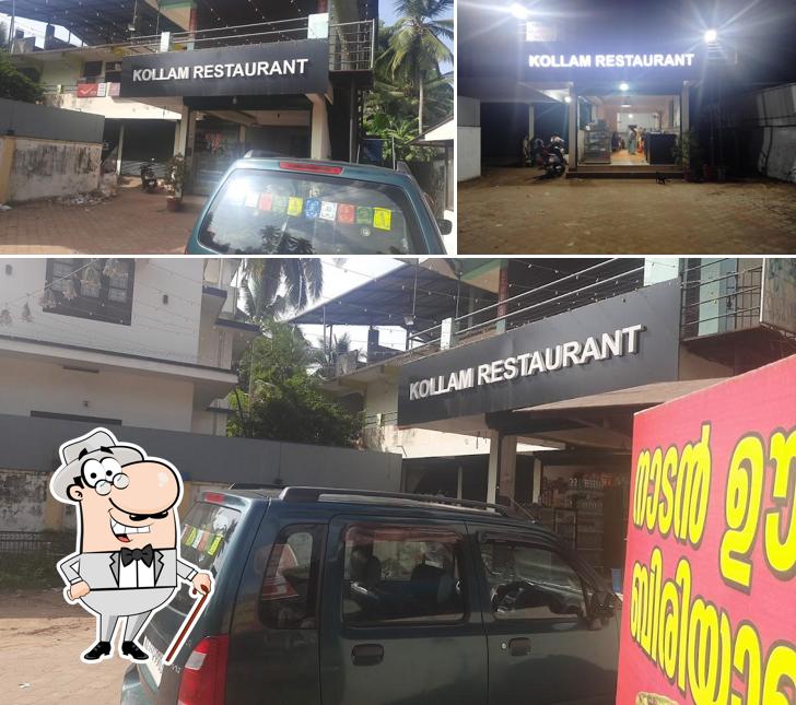 The exterior of Kollam Restaurant