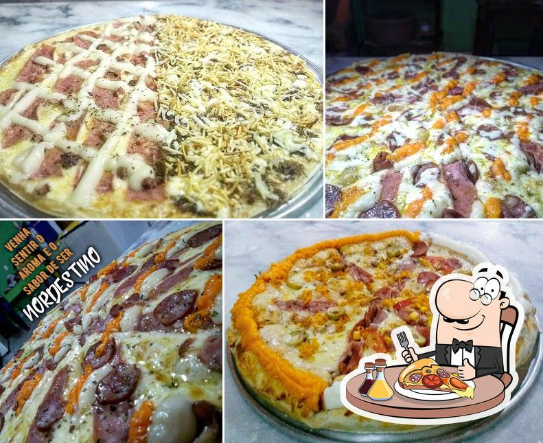 Consiga pizza no Pizzaria Nordestina