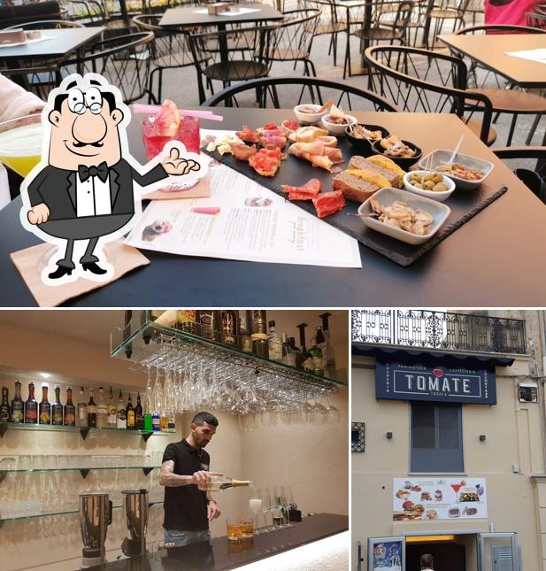 Questa è la immagine che mostra la interni e bancone da bar di Ristorante Tomate Calabrian Food