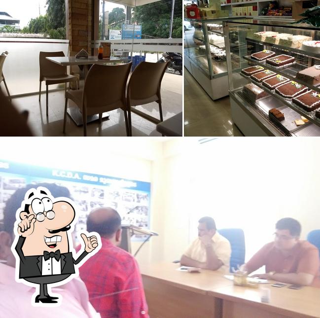 The interior of Navya Bakeshop, Kalamassery