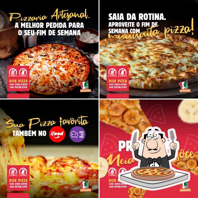 Escolha pizza no Pizzaria Artesanal