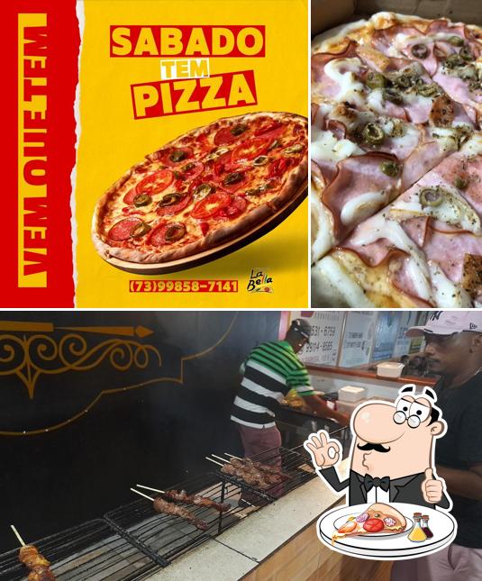 Peça pizza no Pizzaria La Bella