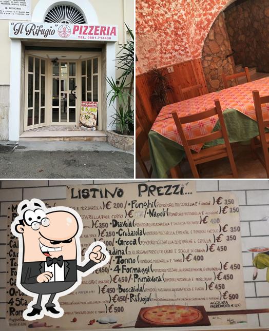 Questa è la foto che raffigura la interni e cibo di Pizzeria Il Rifugio