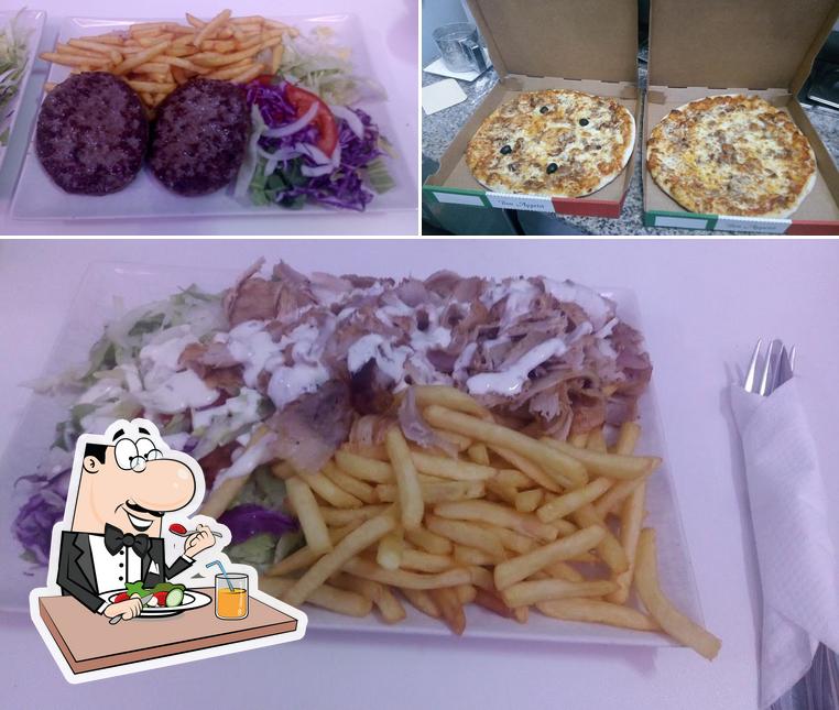 Plats à Doner ad kebab pizza soultz