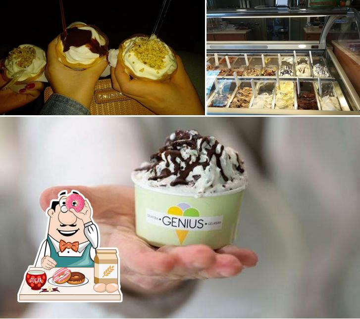 Gelateria Genius propone un'ampia gamma di dolci