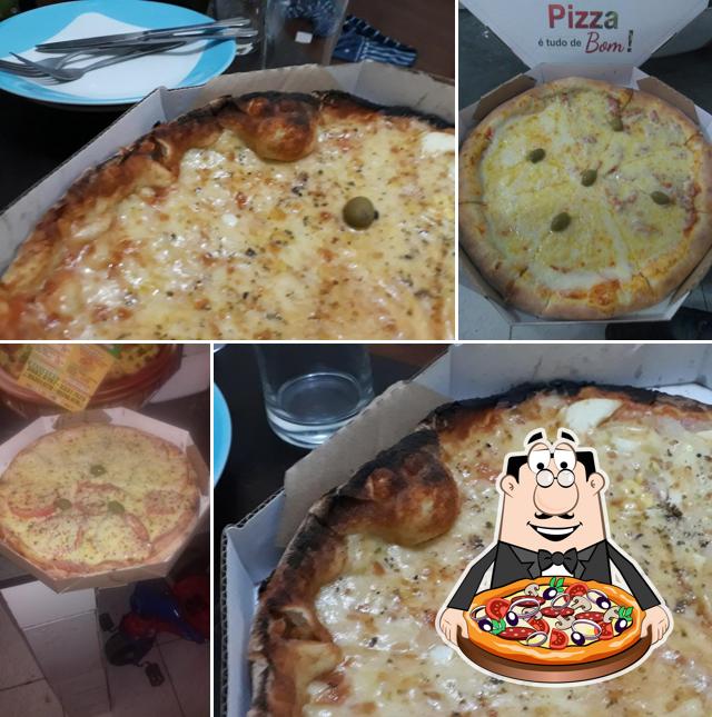 Escolha pizza no Pizzaria Gold