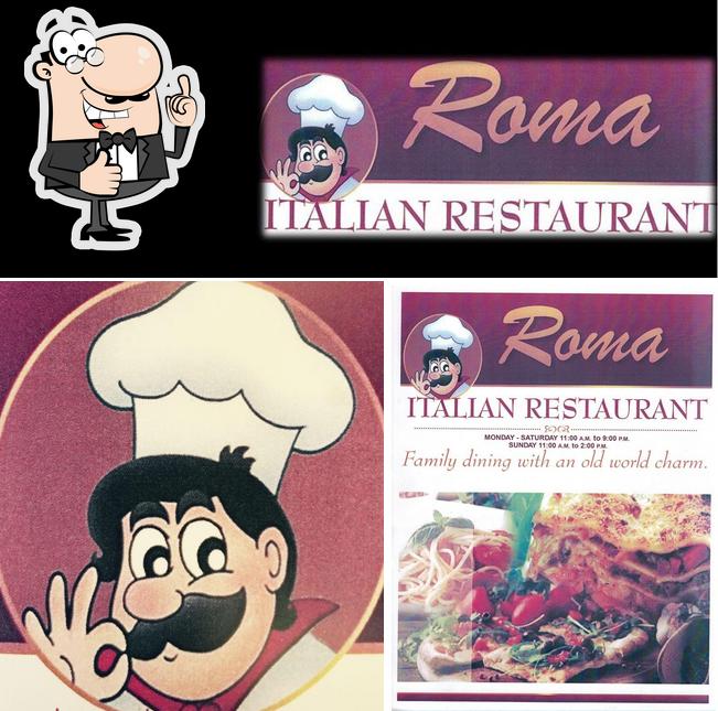 See this picture of Roma's Pizza and Pasta