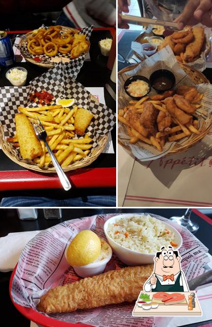 Poisson frites à Resto La Gaspésienne