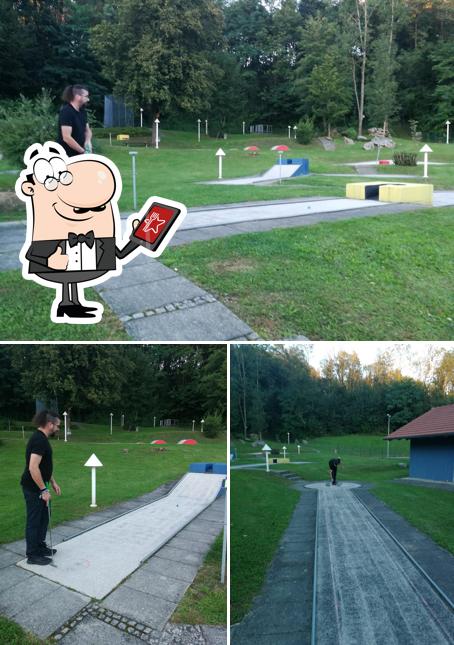 Profitez de la vue extérieure de Minigolf-Stüberl