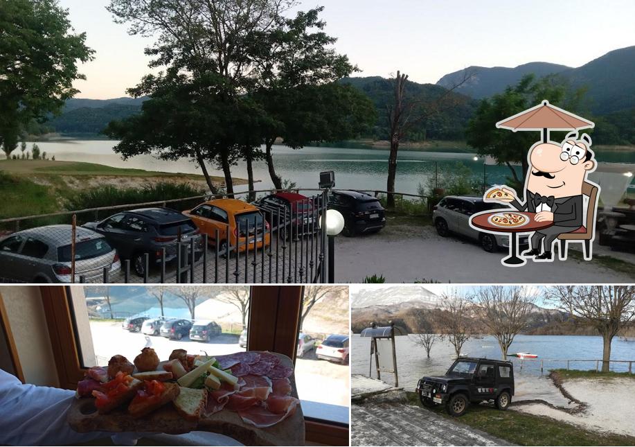 La immagine di esterno e cibo da Ristorante Pizzeria Miralago